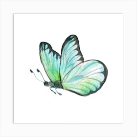 Butterfly Watercolor Painting Art Print