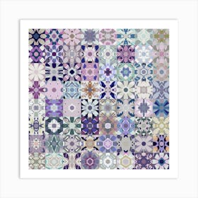 Quilted Daisies - #1 Art Print