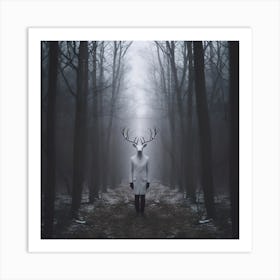 Deer In The Forest Art Print