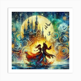 A Beauty And A Beast Dance 8 Art Print