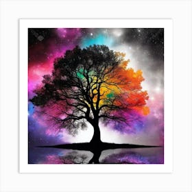 Tree In The Sky 15 Art Print