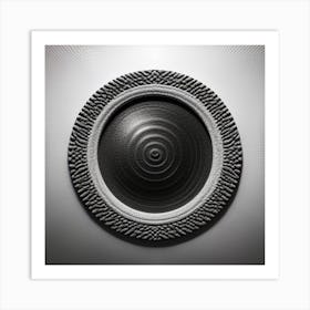 Black And White Textured Art Art Print