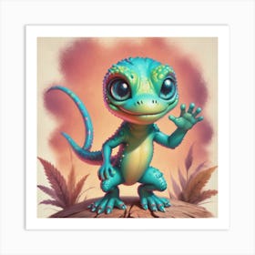 Little Lizard Art Print