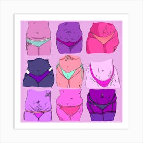 Fupa Babes Art Print