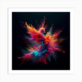 Colorful Phoenix Art Print