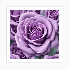 Purple Roses 29 Art Print