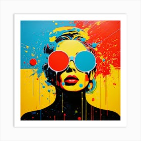 Abstract Retro Surrealism Pop Art Art Print