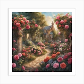 Rose Garden 1 Art Print