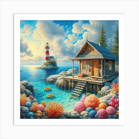 House By The Sea 1 Art Print