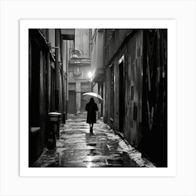 Rainy Alley Art Print