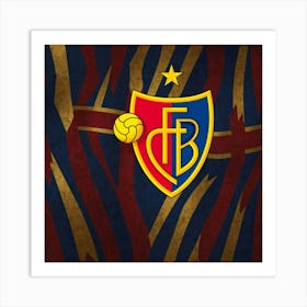 FC Basel 1893 Logo Wall Art 7 Art Print