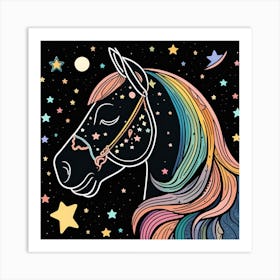 Horse In The Sky Art Print