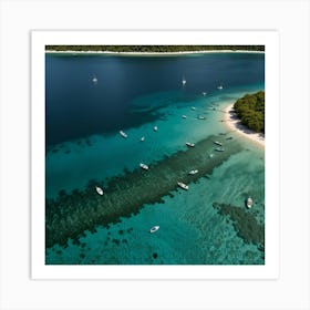 Aerial View Of Croatia Art Print