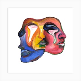 Three Faces Art Print