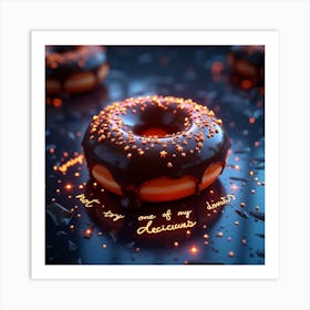 Donuts On A Table Art Print