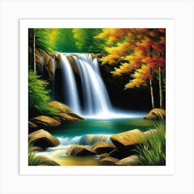 Waterfall 36 Art Print