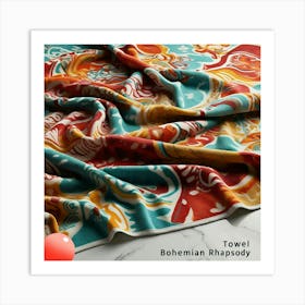 Towel design Bohemian rhapsody Art Print