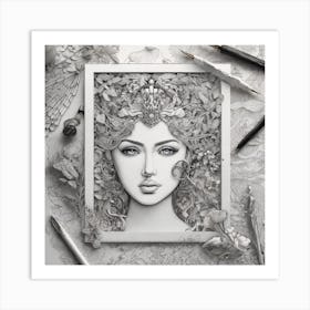 Portrait Of A Woman Art Print