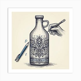 Save Water Drink Gin Art Print Art Print