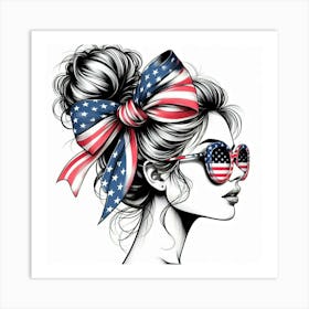 Fashionable woman 1 Art Print