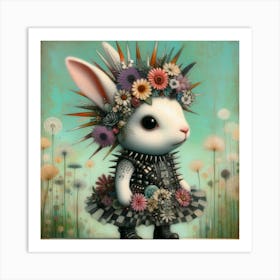 Punk rabbit Art Print