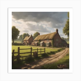 Thatched Cottage Art Print