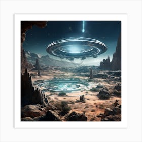 Alien Spaceship 4 Art Print