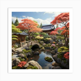 Japanese Garden Art Print