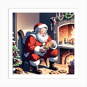 Christmas Santa 1 Art Print