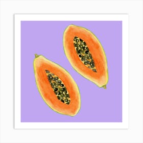 Papaya Art Print