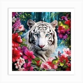 White Tiger 1 Art Print