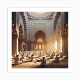 Islamic Mosqueلمشاعر الروحانية في رمضان 1 Art Print