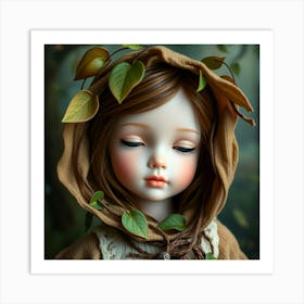 Flux Schnell A Serene Porcelain Doll With Intricate Facial Fea 1 Affiche