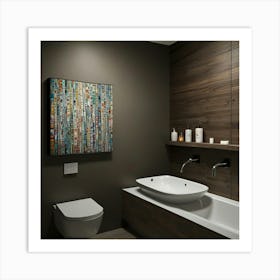 Modern Bathroom 2 Art Print