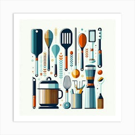 Kitchen Utensils 14 Art Print