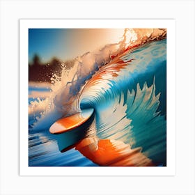 Surfer'S Wave Art Print