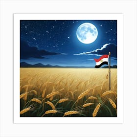 Egyptian Wheat Field Art Print