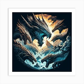 Dragons Art Print