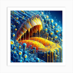 DMT ai art 022 Art Print