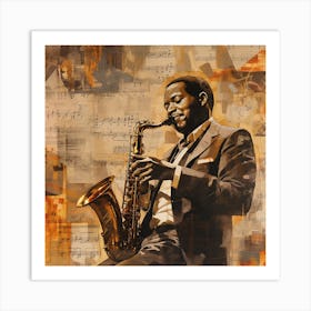 Saxophone Player 38 Art Print