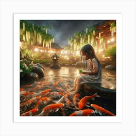 Koi Pond 5 Art Print