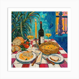 La Via Dei Sapori Trattoria Italian Food Kitchen Art Print