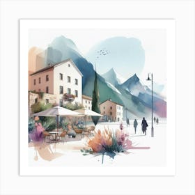 Watercolor Painting 26 Art Print