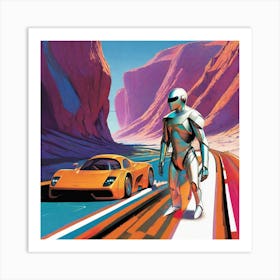 Futuristic Car 21 Art Print