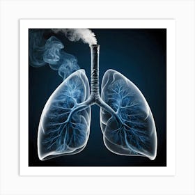 Lungs And Smoke 5 Art Print