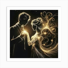 Fairytale Couple Art Print