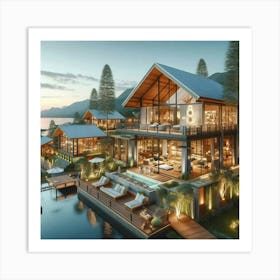 Thailand Villa Art Print