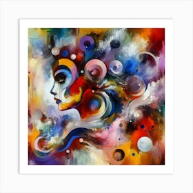 Abstract Of A Woman 3 Art Print