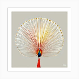 Abstract Peacock Feather Art Print