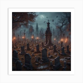 Graveyard 1 Art Print